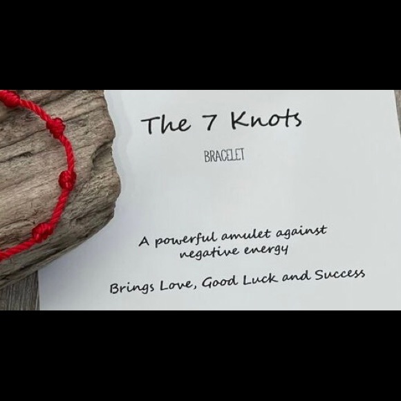 Handmade with Love Red 7 Knot Bracelet - Picture 7 of 7